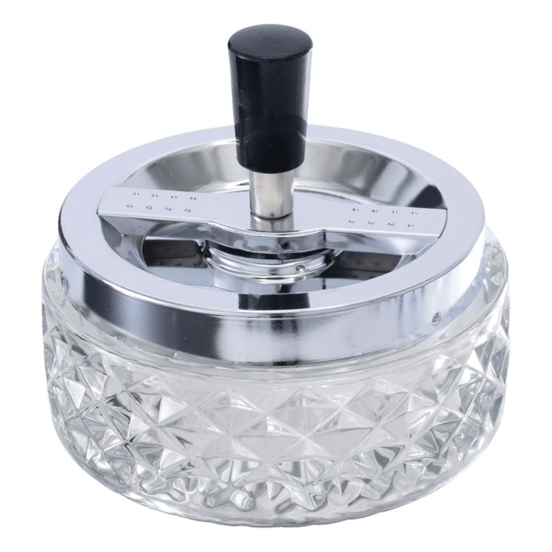 Spintop Glass Ashtray