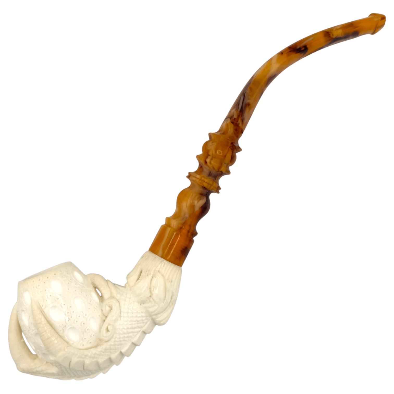 Servi Meerschaum Churchwarden Claw Lattice