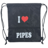 I Love Pipes Drawstring Bag