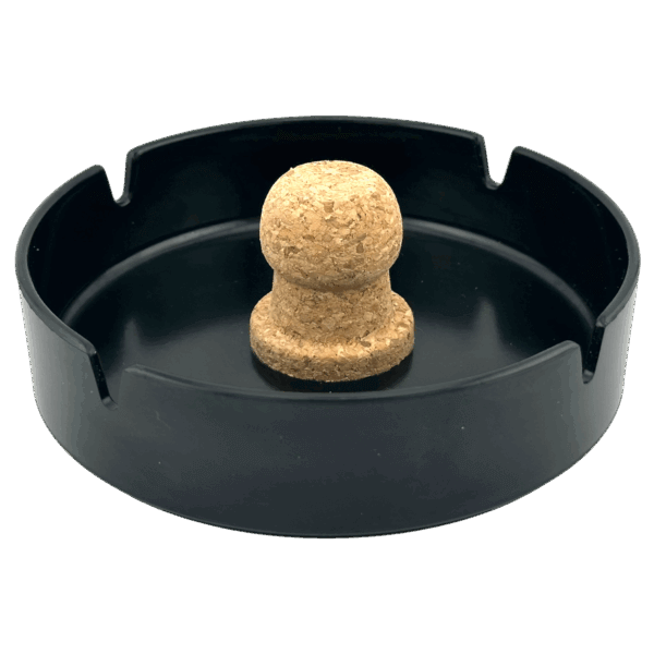 Gessner 5.5 Melamine Ashtray with Cork Knocker