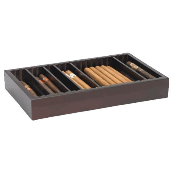 Quality 6-Slot HUMI-TRAY 100 Mahogany