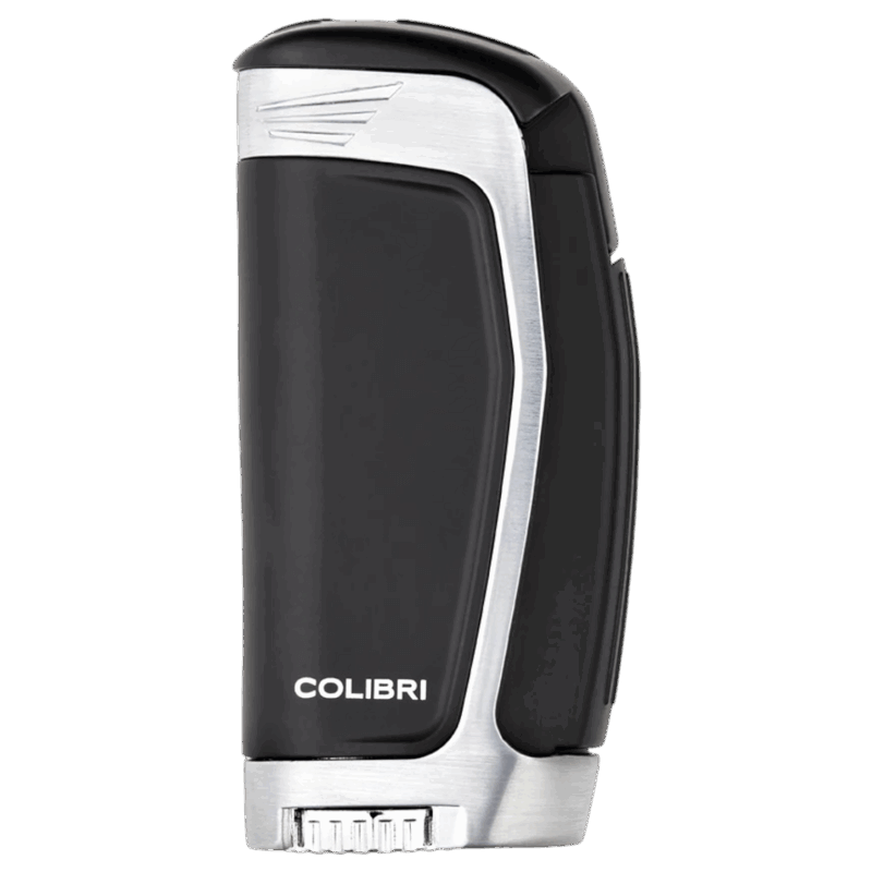 Colibri E3 Triple-Jet Lighter Black + Chrome