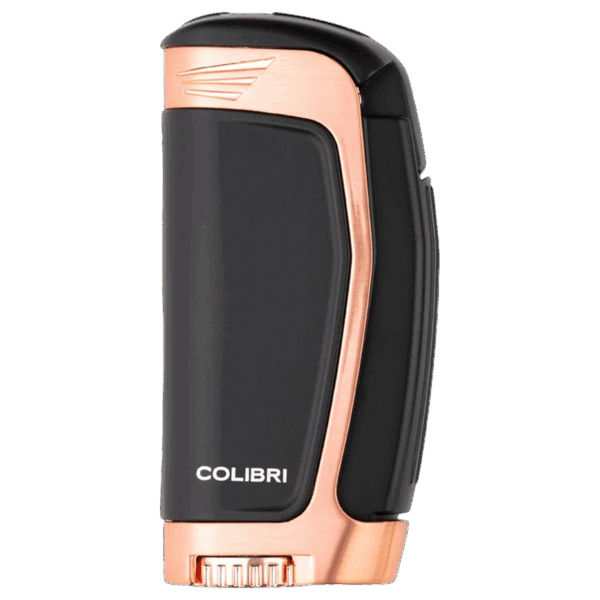 Colibri E3 Triple-Jet Lighter Black + Rose