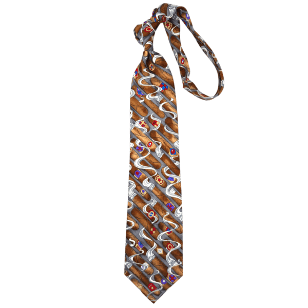 Tie Cigar USA Grey