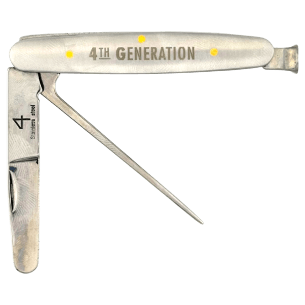 4th Generation Pipe Tool + Knife Stainless Steel